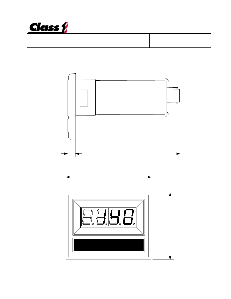 Digital display | Class1 Digital speedometer User Manual | Page 2 / 4