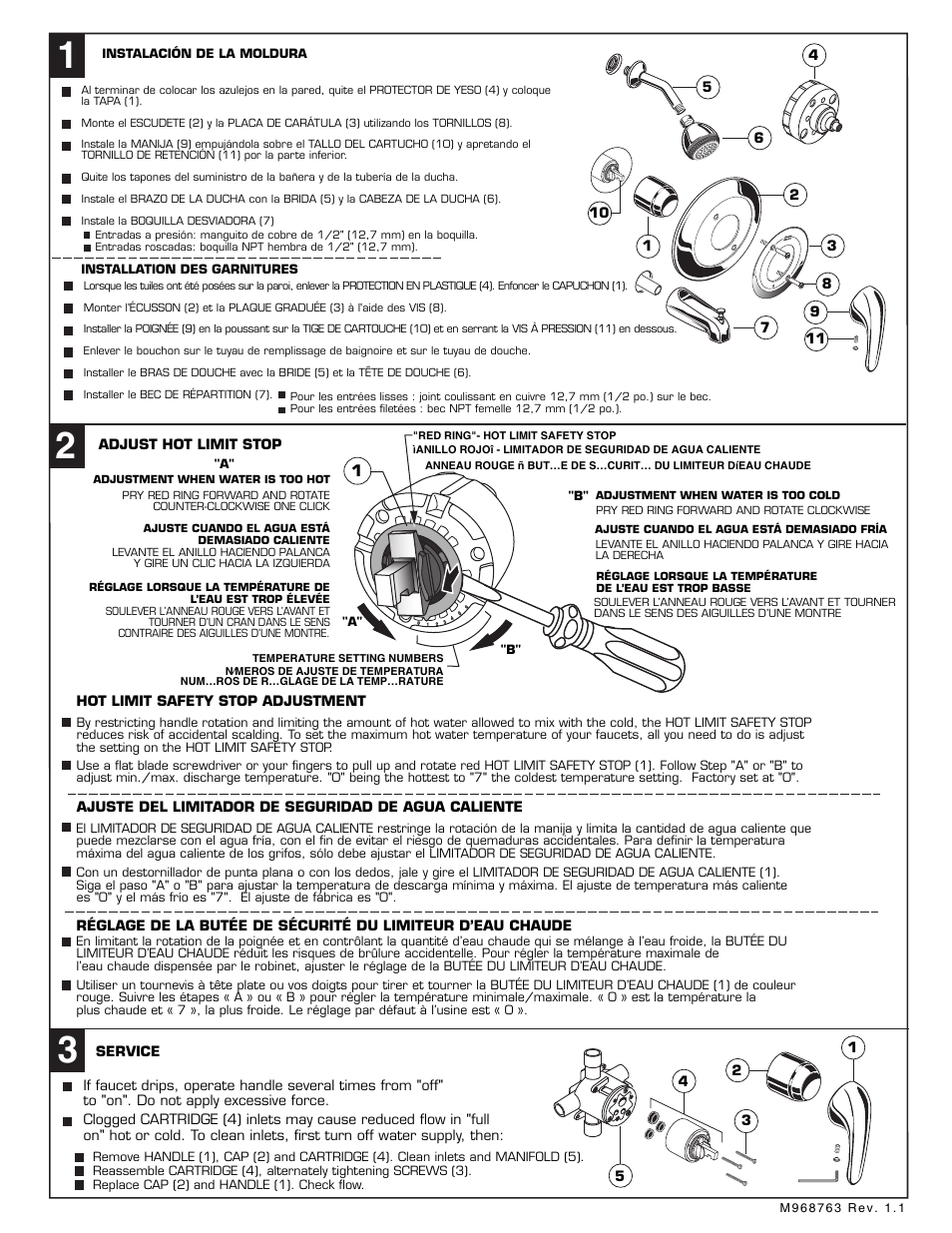 Colony soft | American Standard Colony Soft T675.502 User Manual | Page 2 / 3