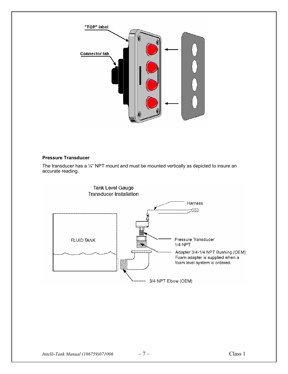Class1 106759 - ITL 4LT with 1-wire COM 106296 106299 User Manual | Page 7 / 18