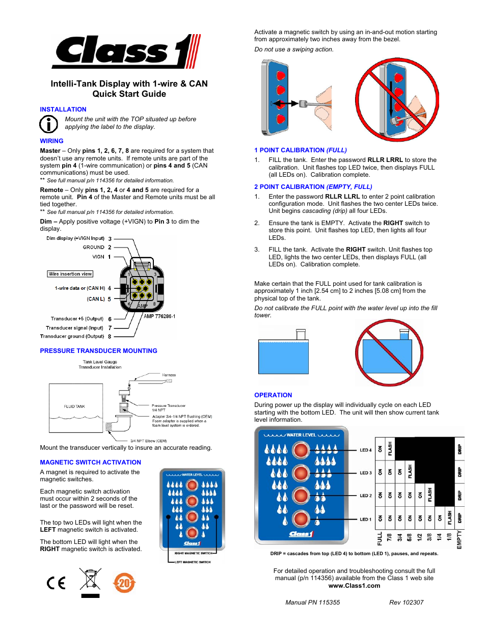 Class1 115355 - ITL 4LT with 1-wire and CAN COM 113739 114378 -  Page User Manual | 1 page