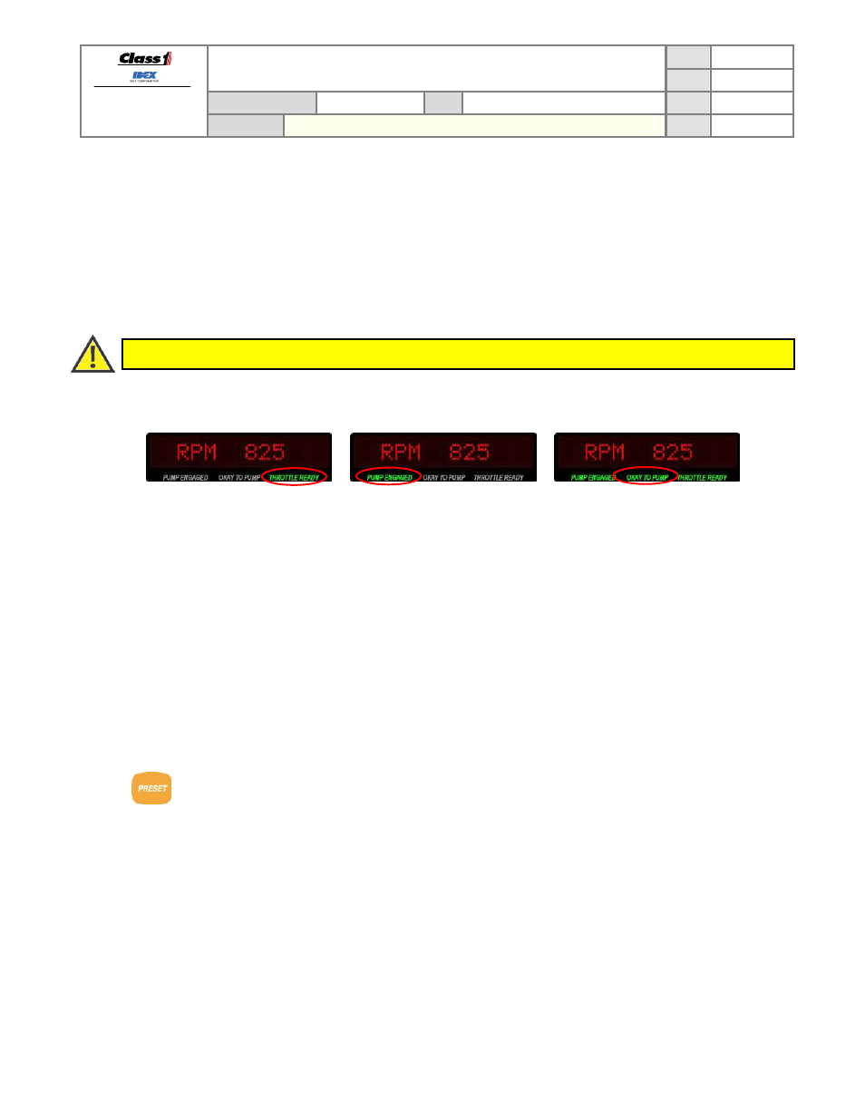 Required interlocking, Preset switch operation, N 4.3) | On 4.3), On 4.4), Technical data sheet | Class1 117155 - TPG Governor - 117684  EXTERNAL User Manual | Page 12 / 30