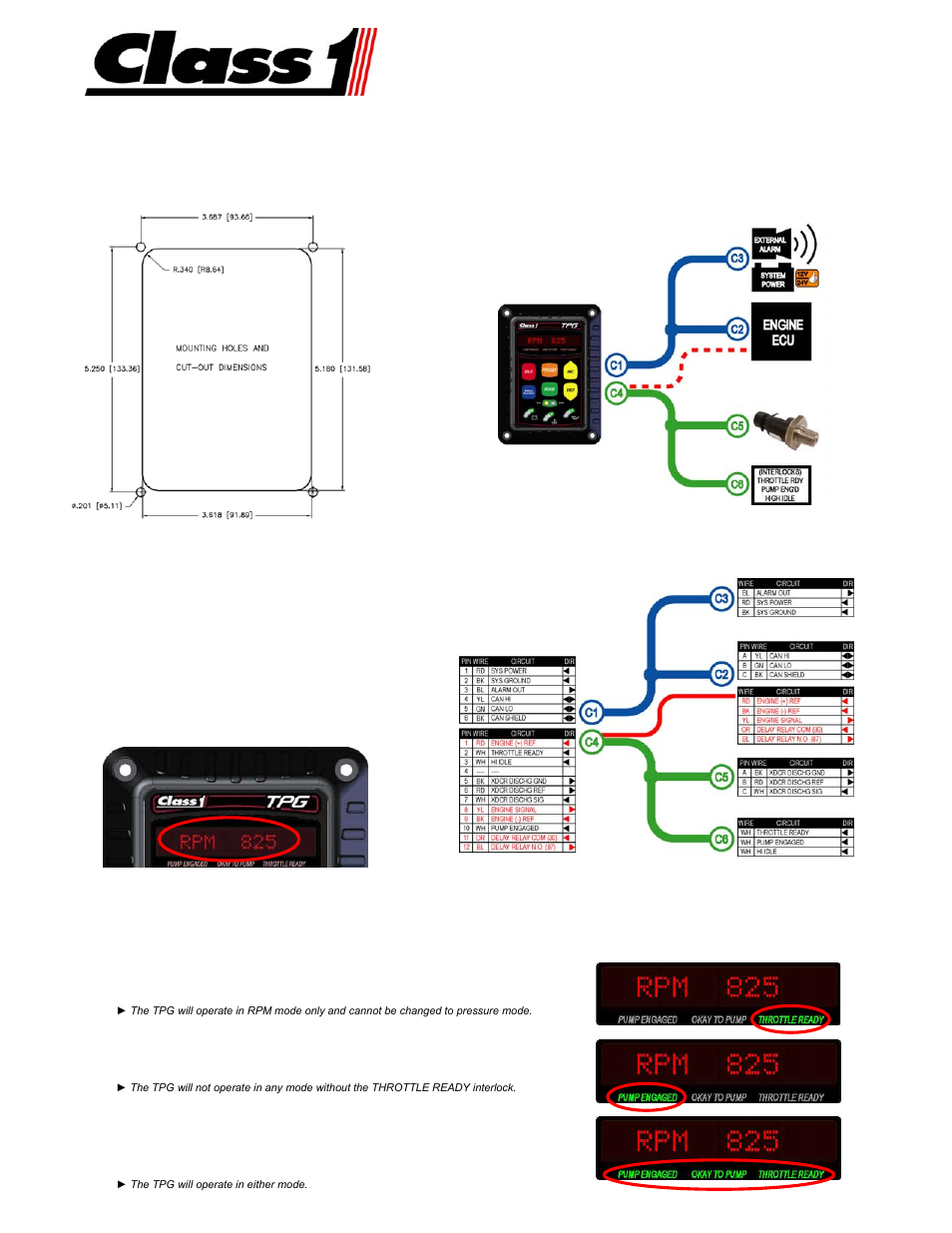 Class1 117155 - TPG Governor - 117685 User Manual | 2 pages