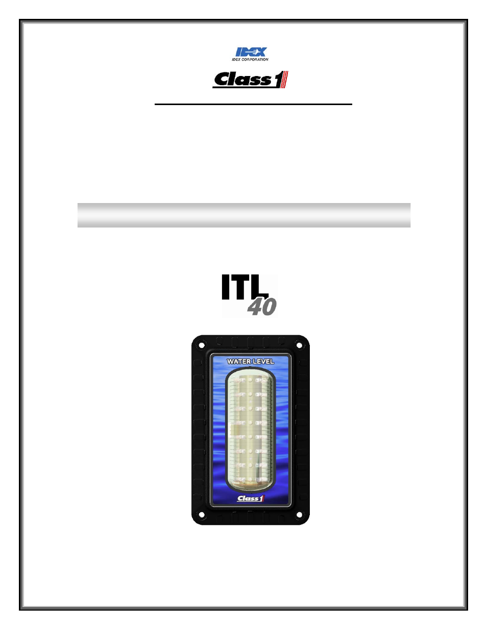 Class1 118253 - ITL40 108404-XX - Full User Manual | 26 pages