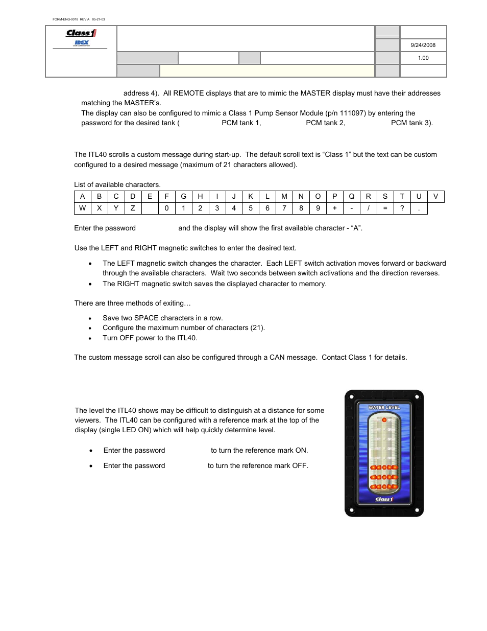 Operation manual | Class1 118253 - ITL40 108404-XX - Full User Manual | Page 13 / 26