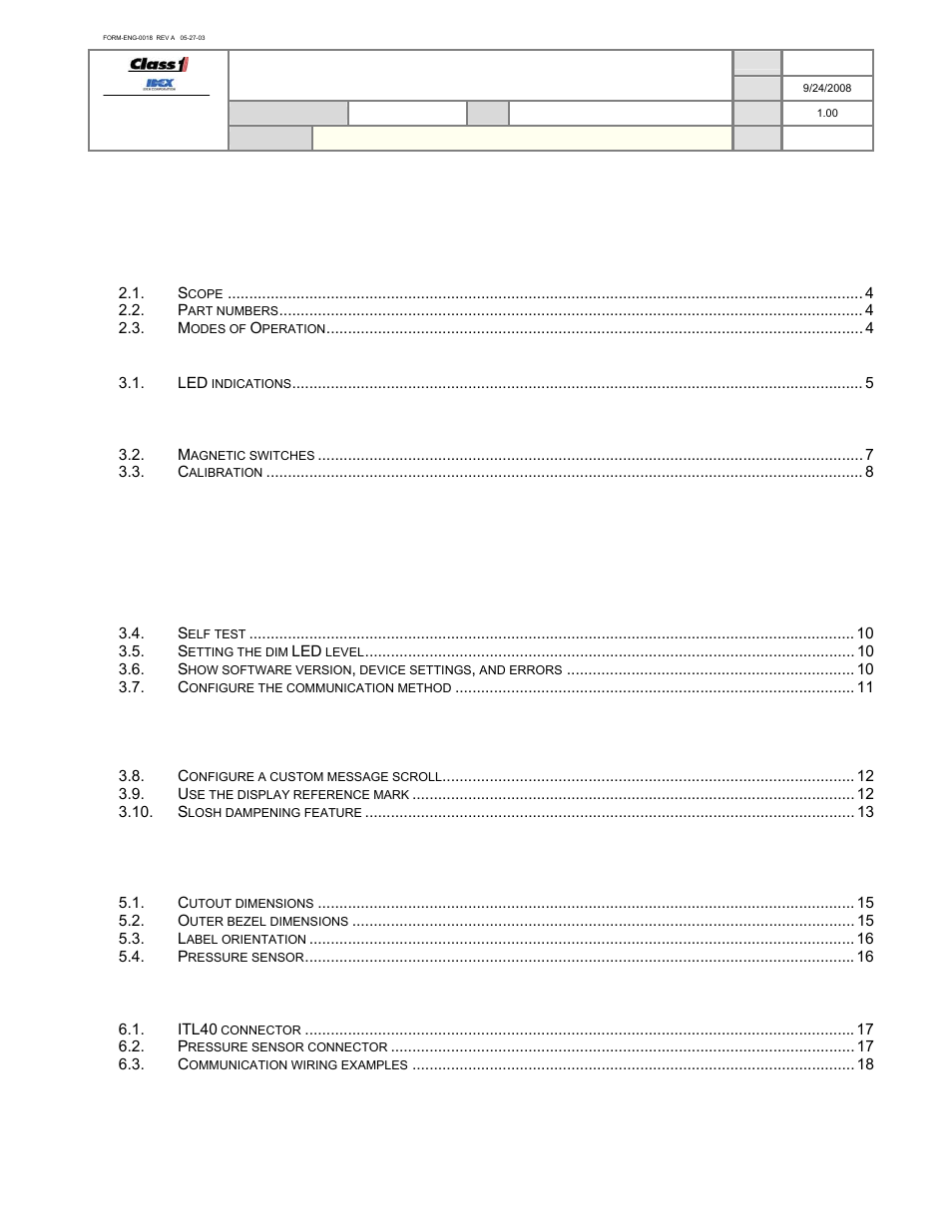 Operation manual | Class1 118253 - ITL40 108404-XX - Full User Manual | Page 2 / 26