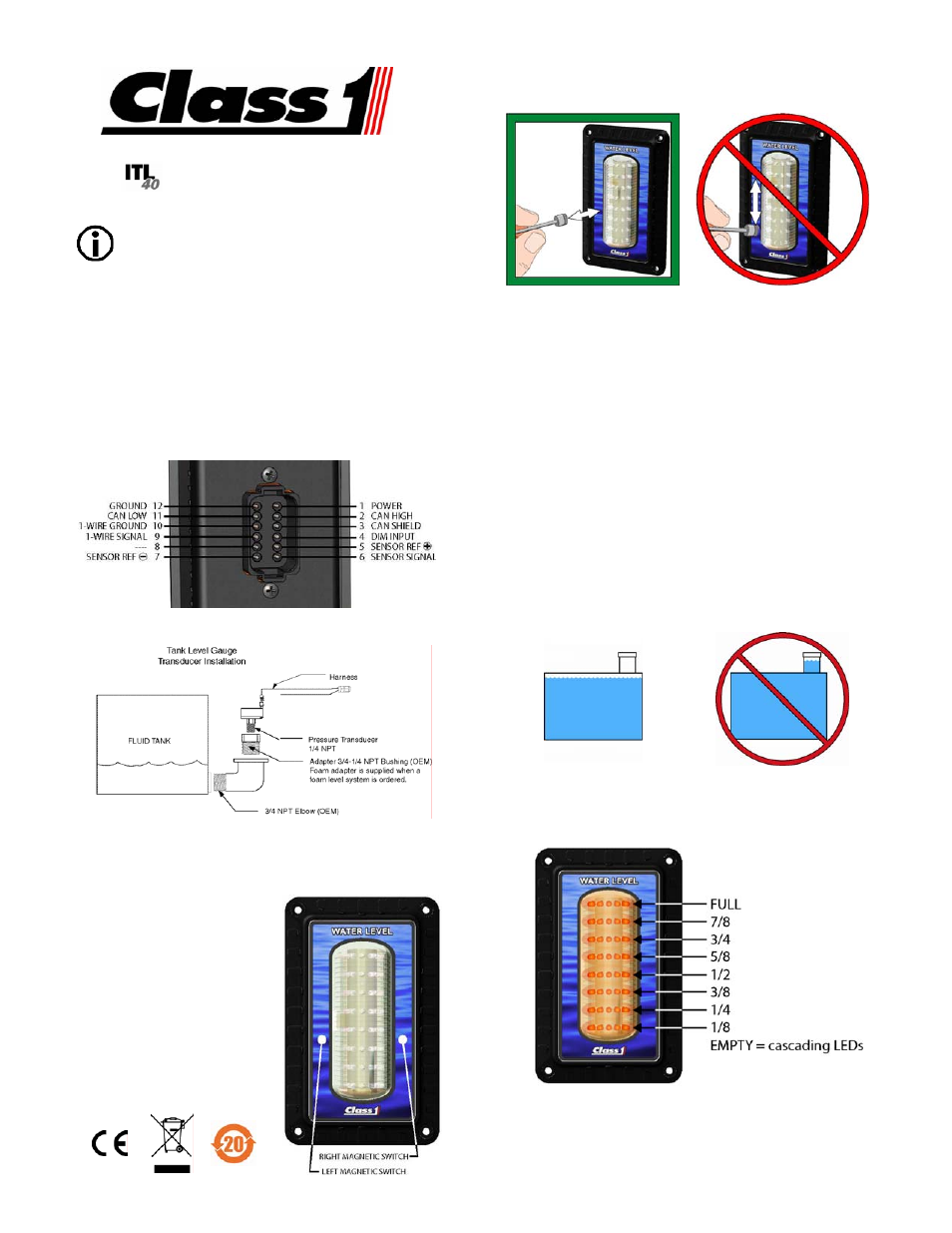 Class1 118252 - ITL40 118404-XX - Quick Start User Manual | 1 page