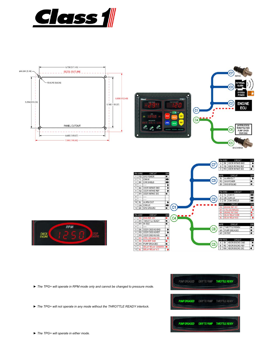 Class1 118712 - TPG+ Governor - 118710 User Manual | 2 pages