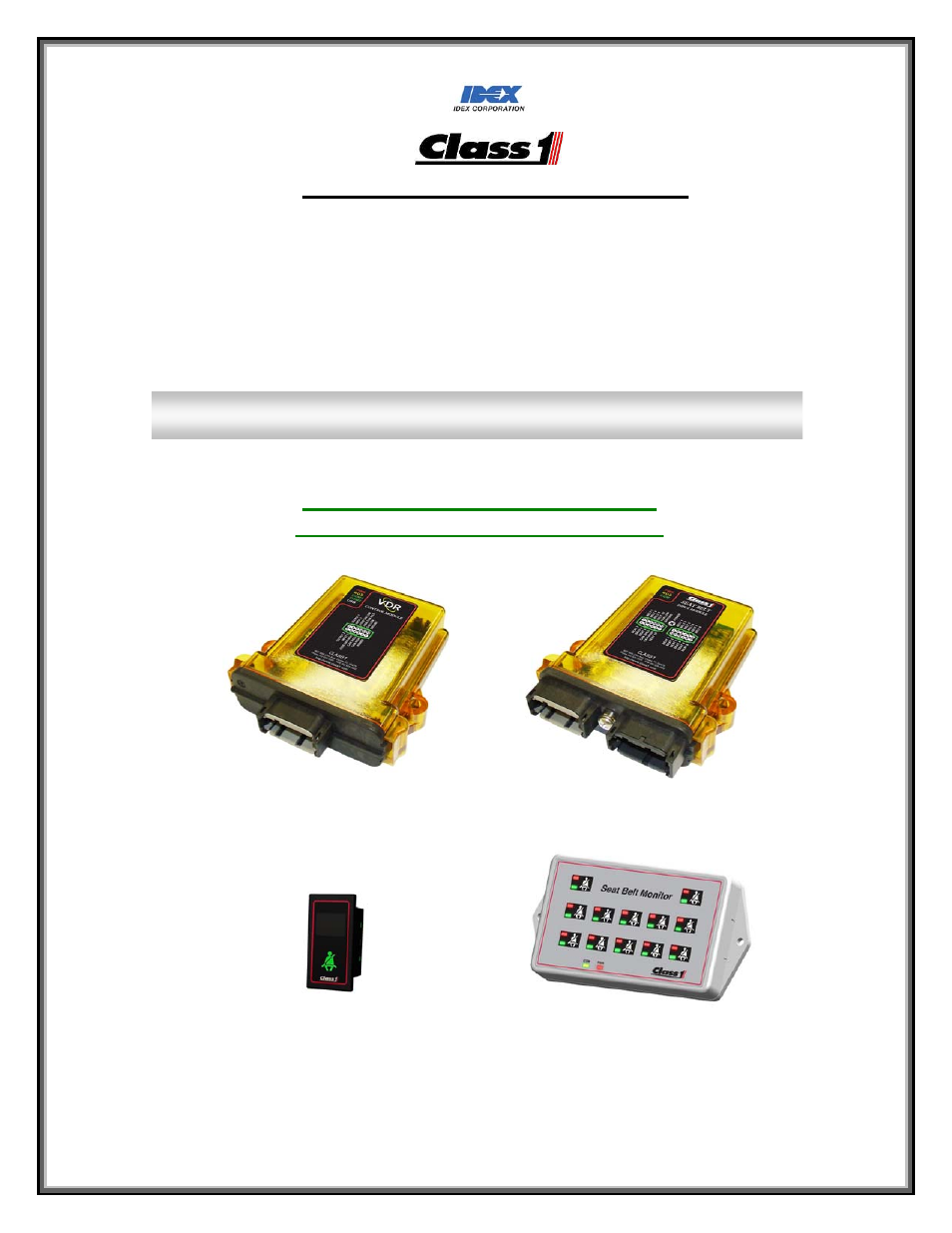 Class1 119327 - VDR system 118093 118097 118551 118620 119375 - EXTERNAL User Manual | 26 pages