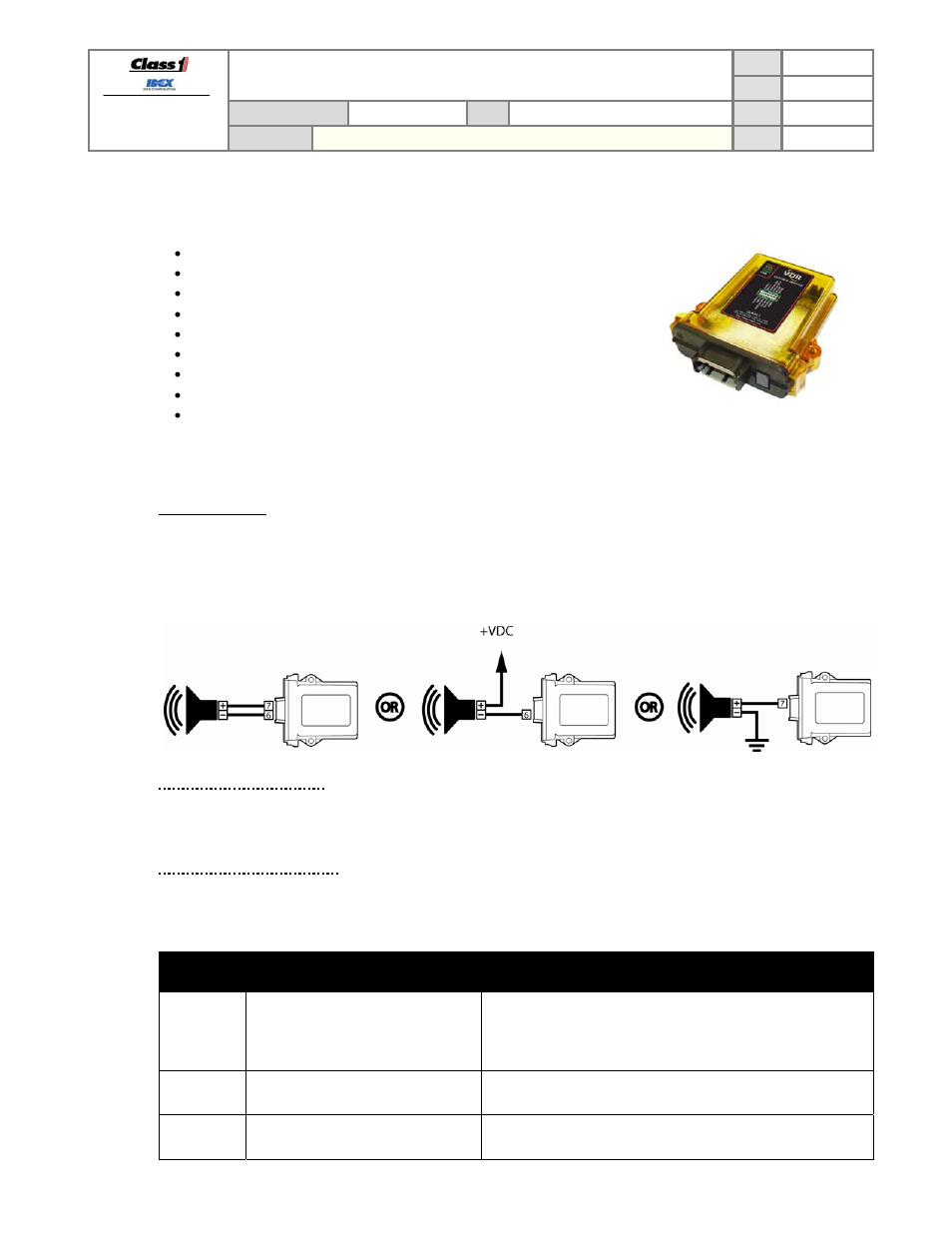 Product manual | Class1 119327 - VDR system 118093 118097 118551 118620 119375 - EXTERNAL User Manual | Page 14 / 26