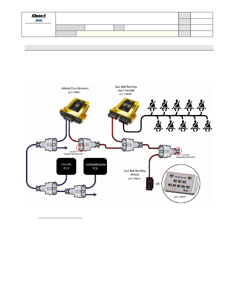 Product manual, Application | Class1 119327 - VDR system 118093 118097 118551 118620 119375 - EXTERNAL User Manual | Page 17 / 26