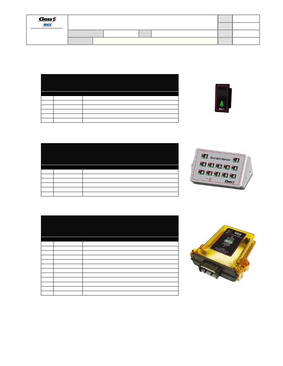 Product manual | Class1 119327 - VDR system 118093 118097 118551 118620 119375 - EXTERNAL User Manual | Page 24 / 26