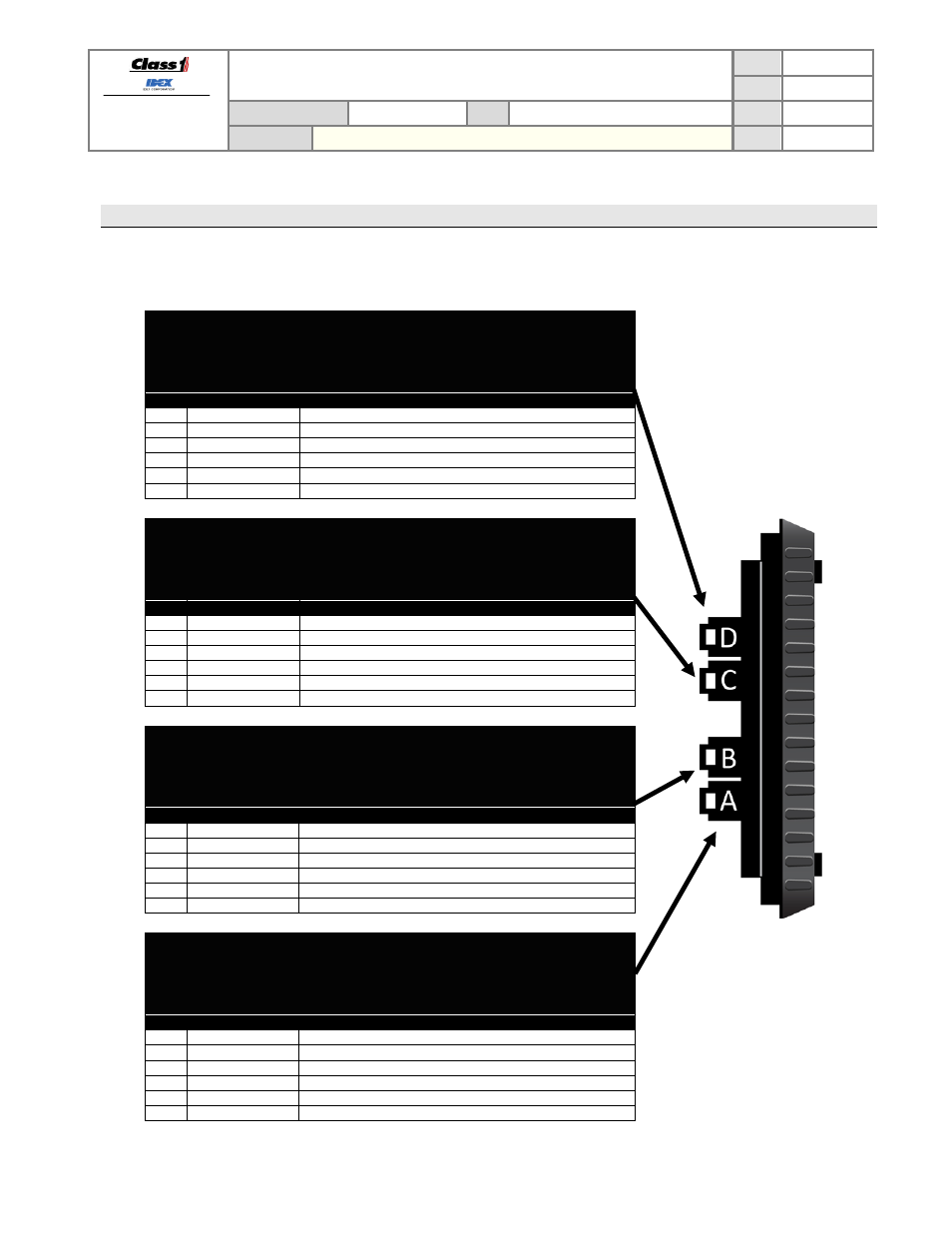 Connector description, Sentry connectors, Technical data sheet | Class1 3041-10X-00-CL1 - Sentry Governor -  EXTERNAL User Manual | Page 34 / 36