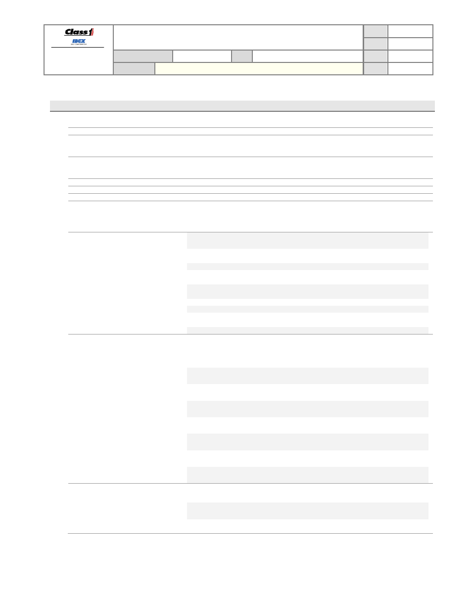 Technical details, Technical data sheet | Class1 3041-10X-00-CL1 - Sentry Governor -  EXTERNAL User Manual | Page 36 / 36