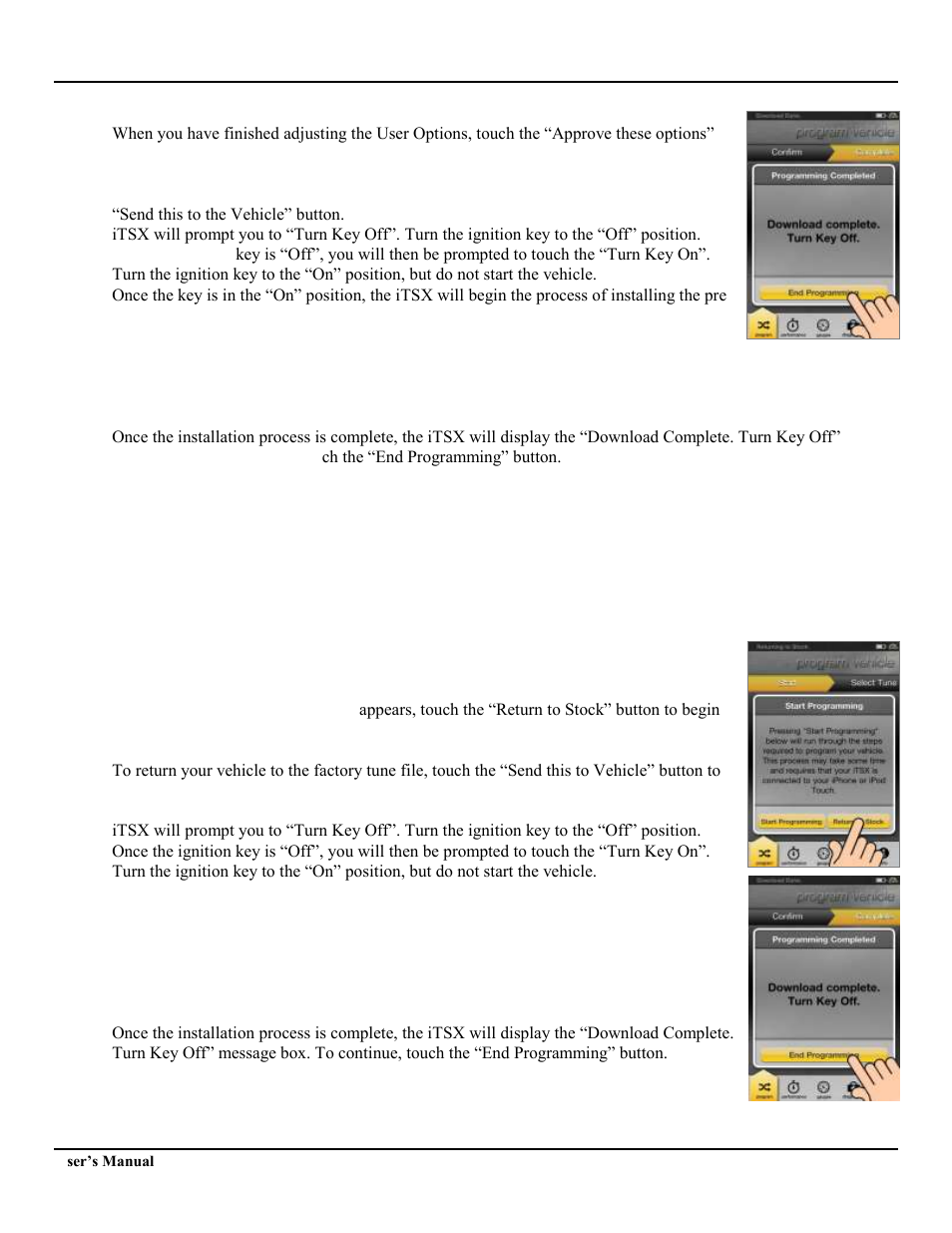 3 returning your vehicle to stock | SCT iTSX (Ford 4015,GM 4416) User Manual | Page 11 / 18