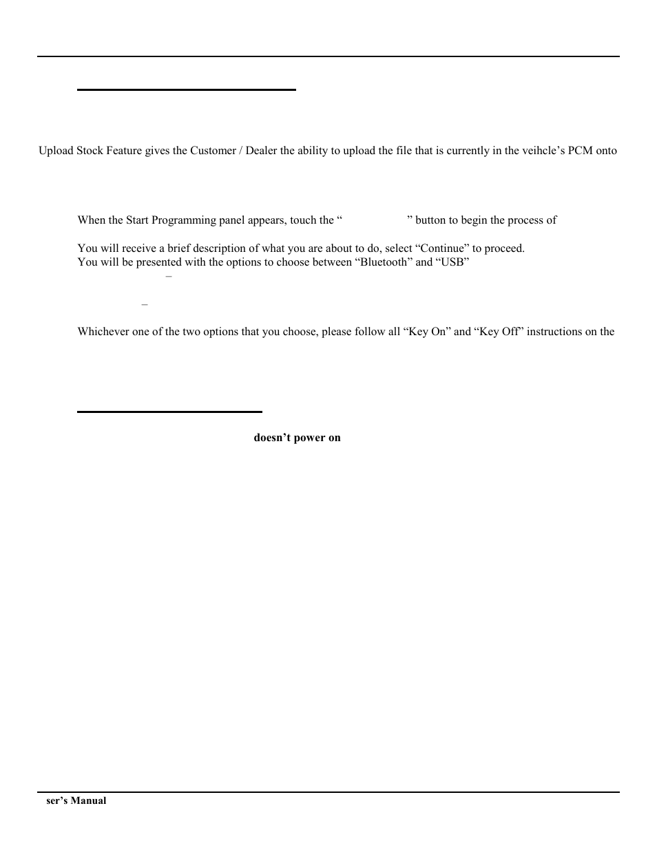 Using device features, Common questions, 1 stock upload for gm vehicles | SCT iTSX (Ford 4015,GM 4416) User Manual | Page 17 / 18