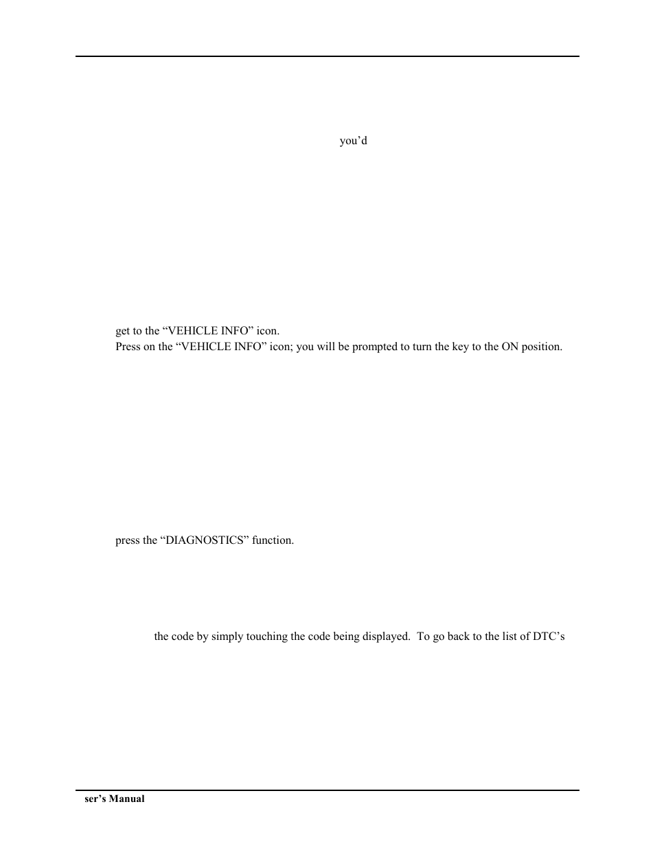 4 using the touch screen, 5 reading vehicle strategy, 6 reading/clearing vehicle dtcs | SCT Livewire TS (Ford 5015,GM 5416) User Manual | Page 9 / 17