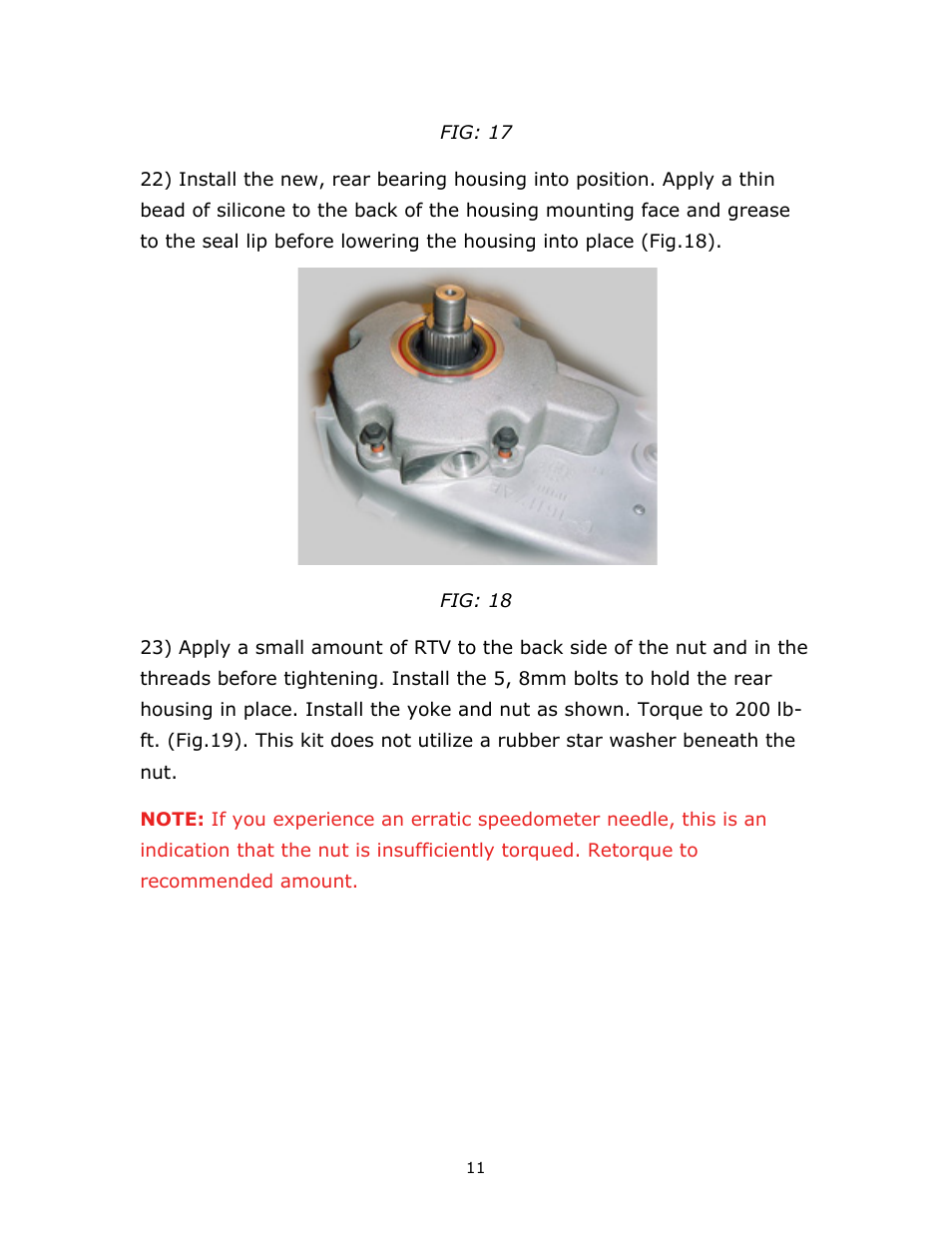 JB Conversions 16-1206 HD Super Short SYE Kit for the NP231C or NP233C User Manual | Page 11 / 12