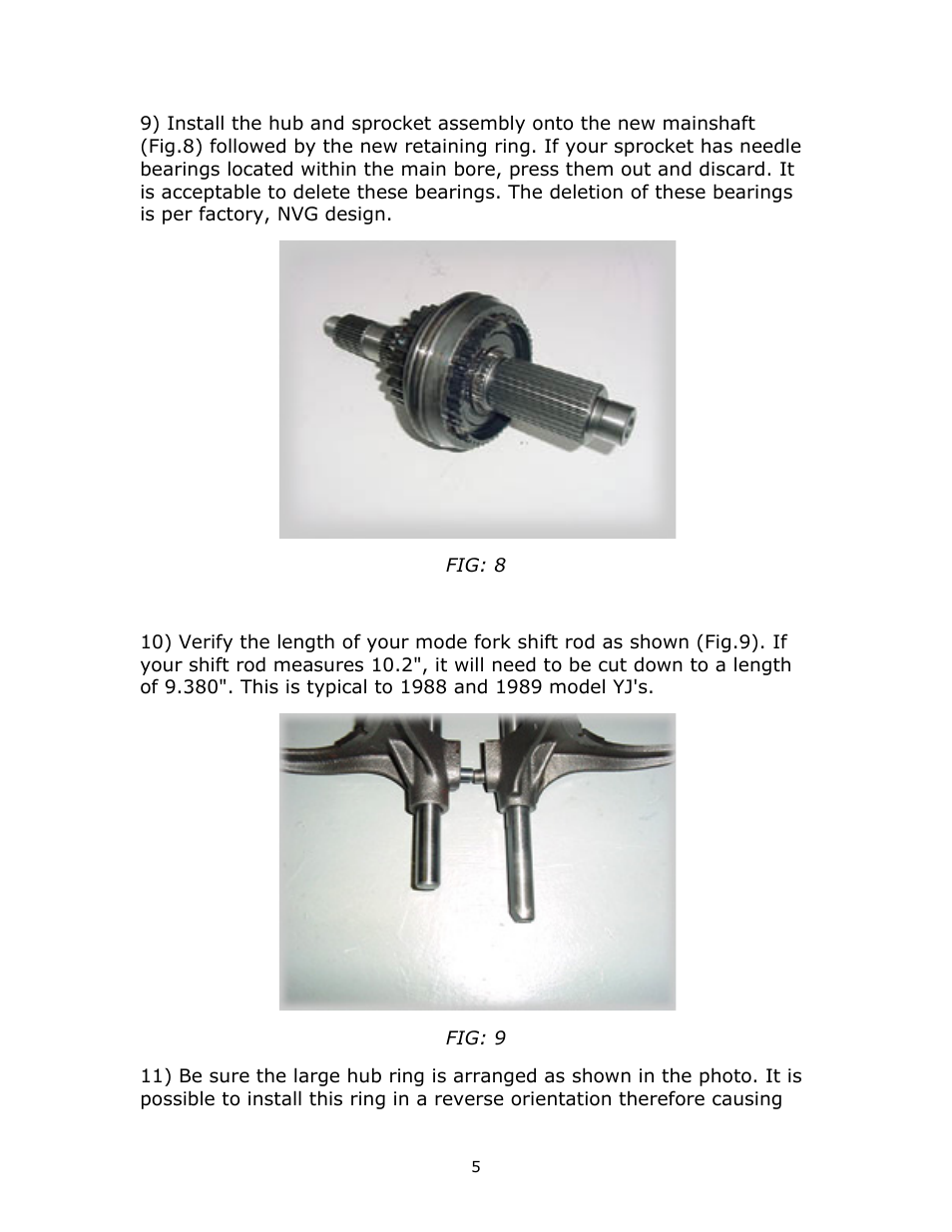 JB Conversions 16-1201 HD Super Short SYE Kit for the NP231J User Manual | Page 5 / 12