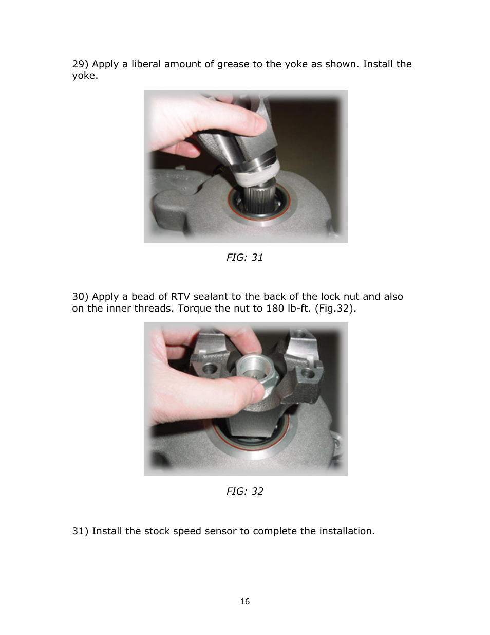 JB Conversions 16-1207 HD Super Short SYE Kit for the NP241C User Manual | Page 16 / 16