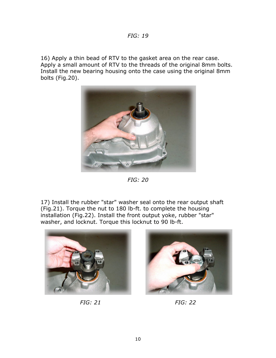 JB Conversions 16-1200 HD Standard Length SYE Kit for the NP231 User Manual | Page 10 / 11