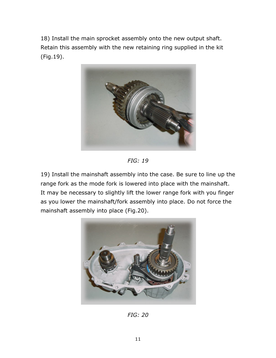 JB Conversions 16-1204 HD Standard Length SYE Kit for the NP241 User Manual | Page 11 / 15