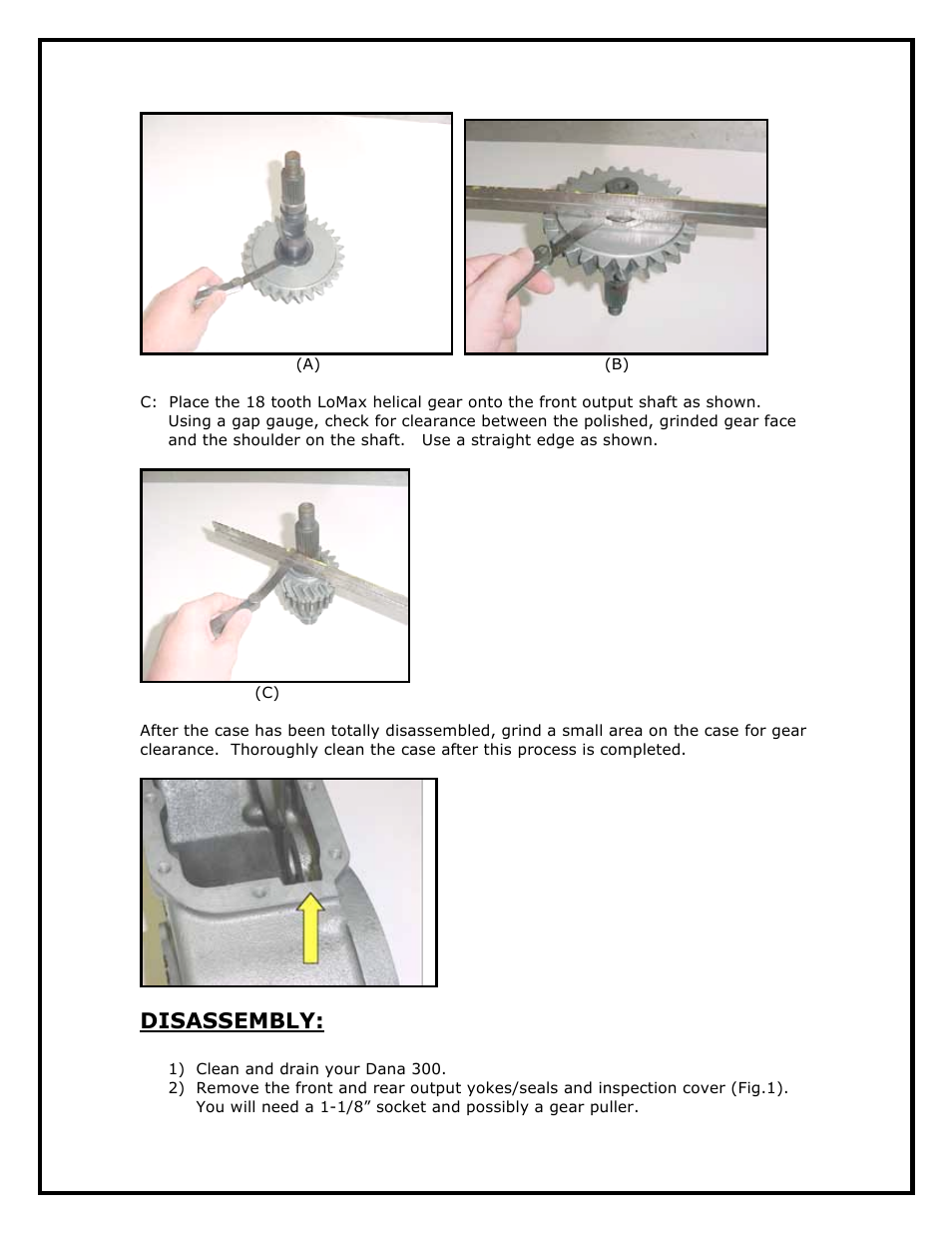 Disassembly | JB Conversions 2307 LoMax 300 User Manual | Page 2 / 21
