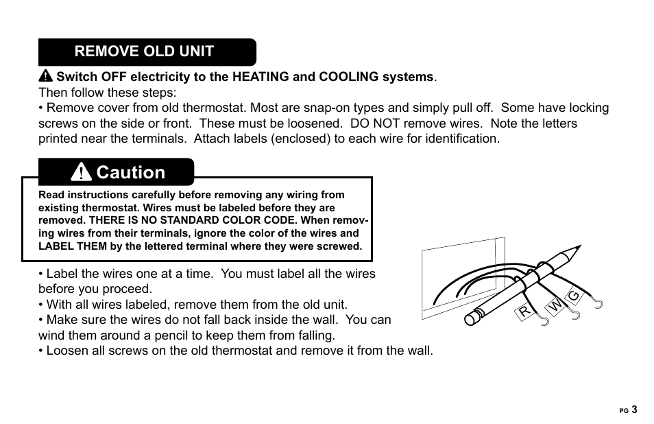 Caution | 2GIG CT100 User Manual | Page 3 / 20