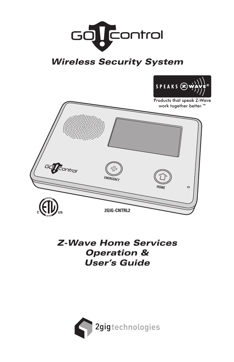 2GIG Z-Wave User Manual | 24 pages