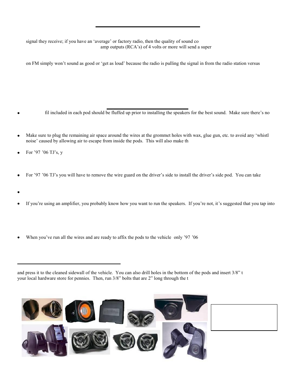 Select Increments Mod-Pod User Manual | 1 page