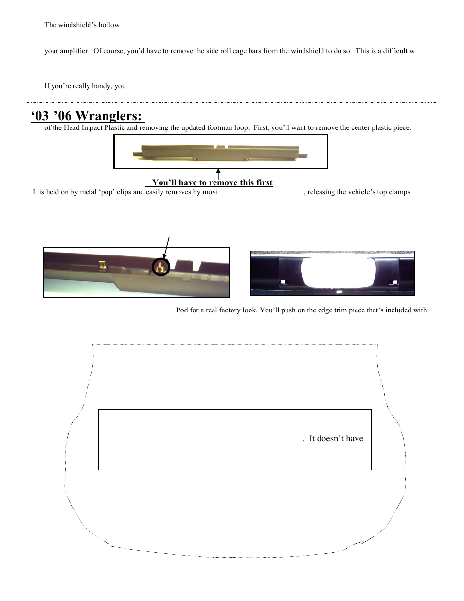 ’06 wranglers | Select Increments Sky-Pod User Manual | Page 2 / 4