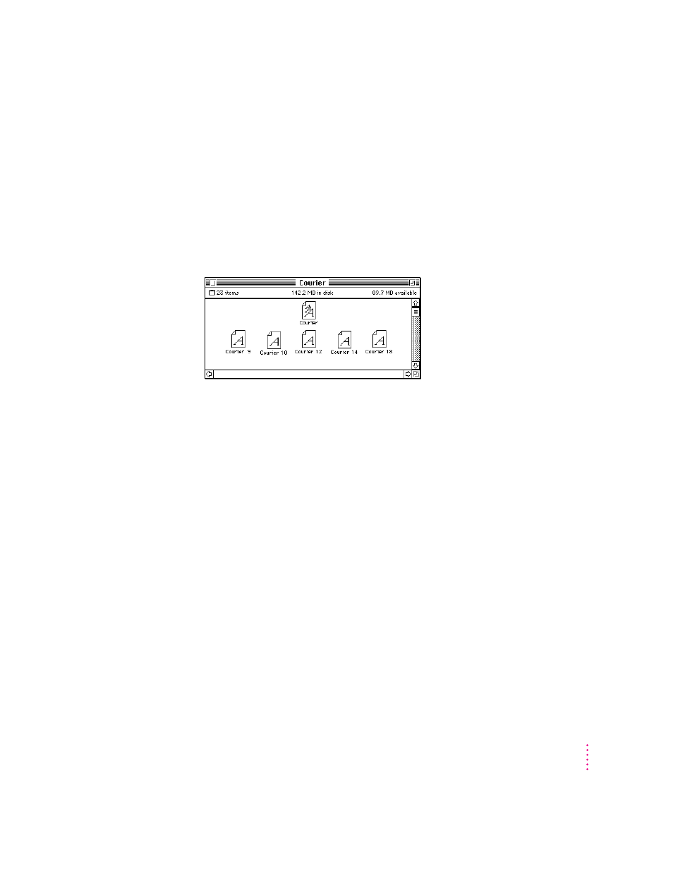 How truetype fonts work with other kinds of fonts, Truetype and bitmapped fonts | Apple Color StyleWriter 2200 User Manual | Page 110 / 146