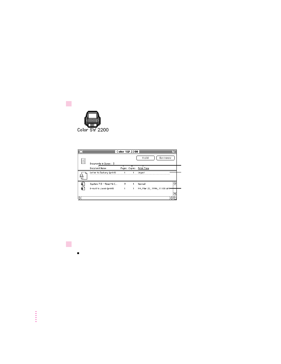 Monitoring and controlling background printing | Apple Color StyleWriter 2200 User Manual | Page 53 / 146
