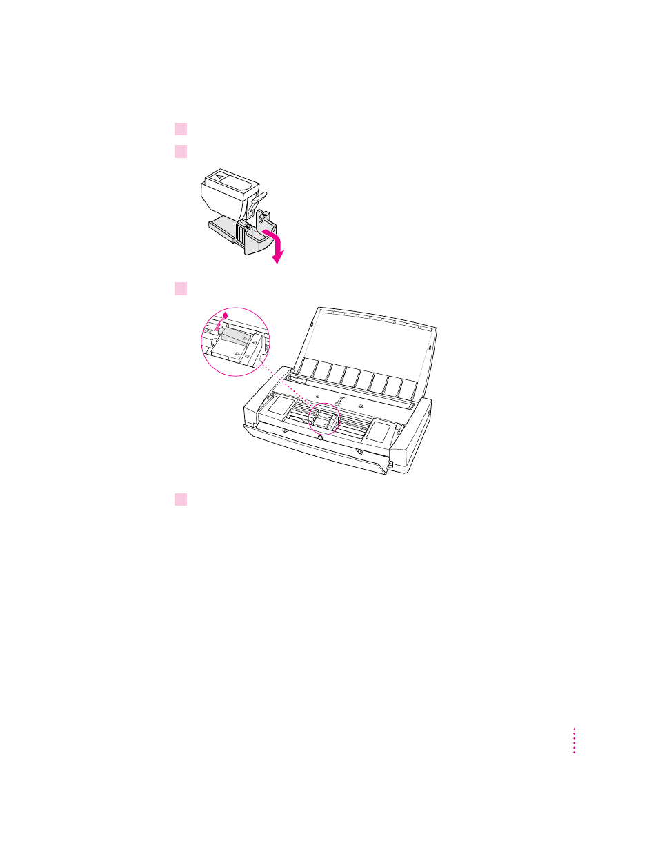 Replacing an ink cartridge | Apple Color StyleWriter 2200 User Manual | Page 77 / 146