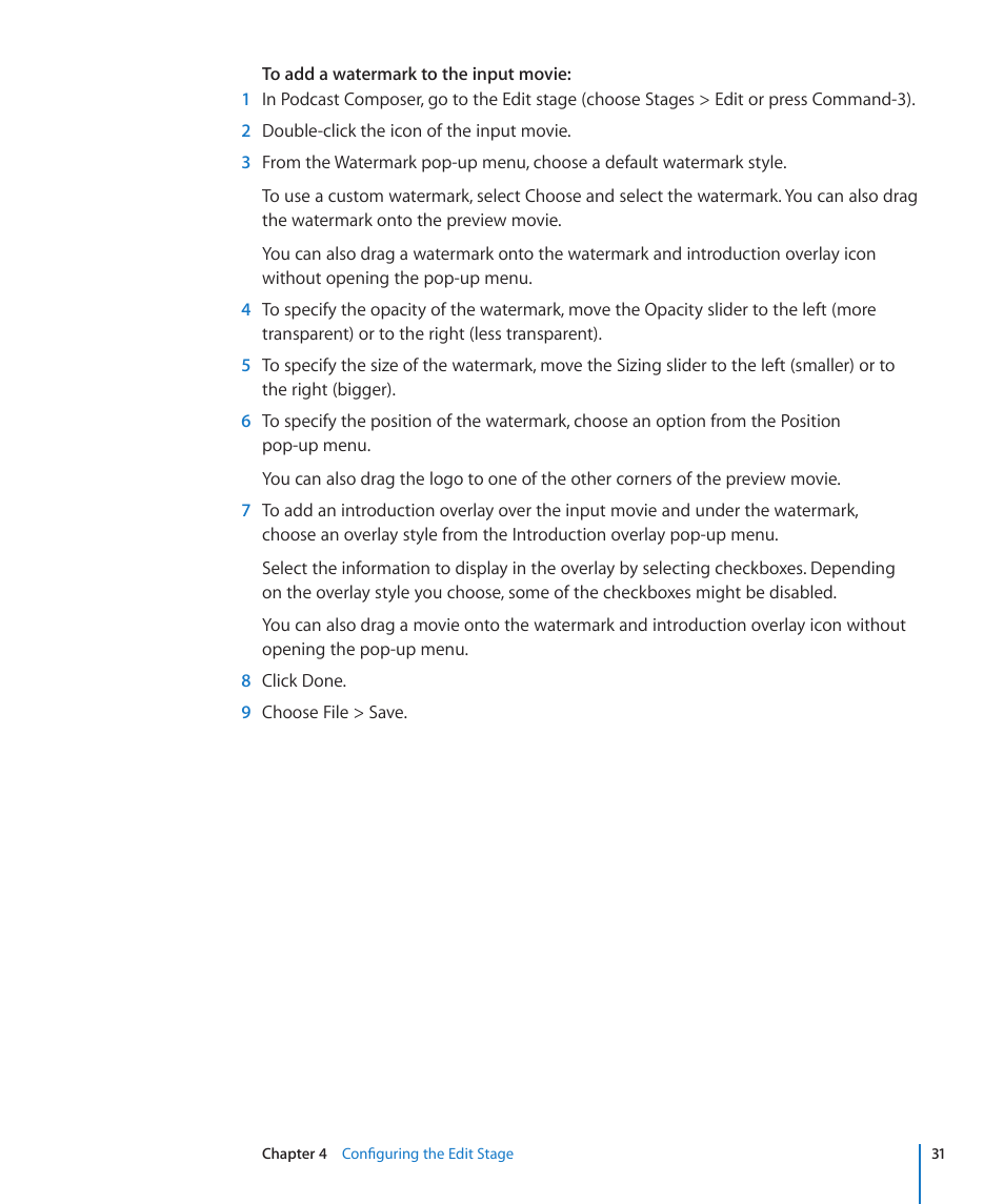 Apple Mac OS X Server v10.6 User Manual | Page 31 / 76