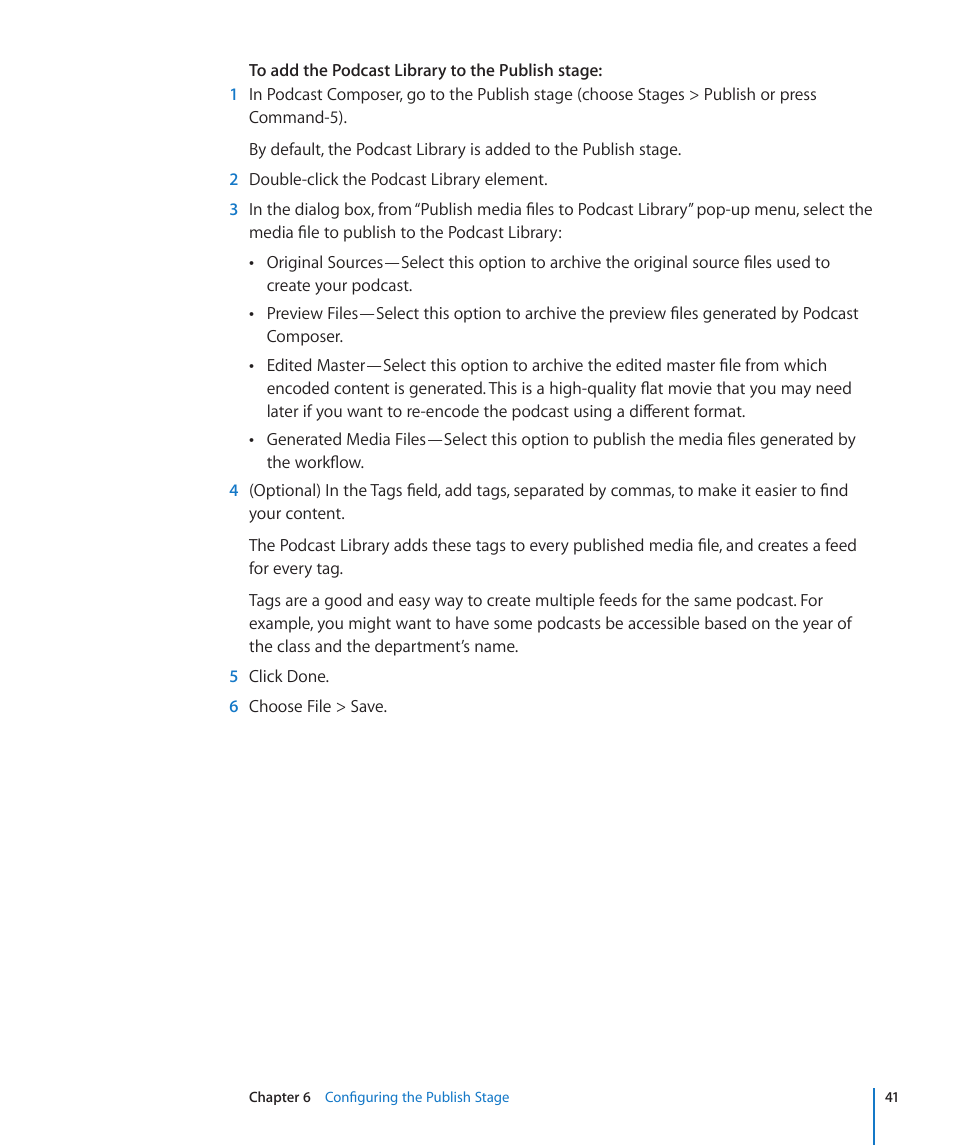 Apple Mac OS X Server v10.6 User Manual | Page 41 / 76