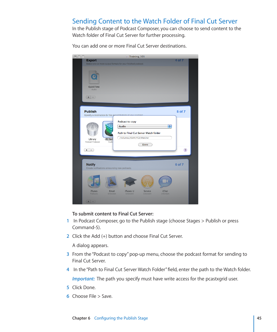 Apple Mac OS X Server v10.6 User Manual | Page 45 / 76