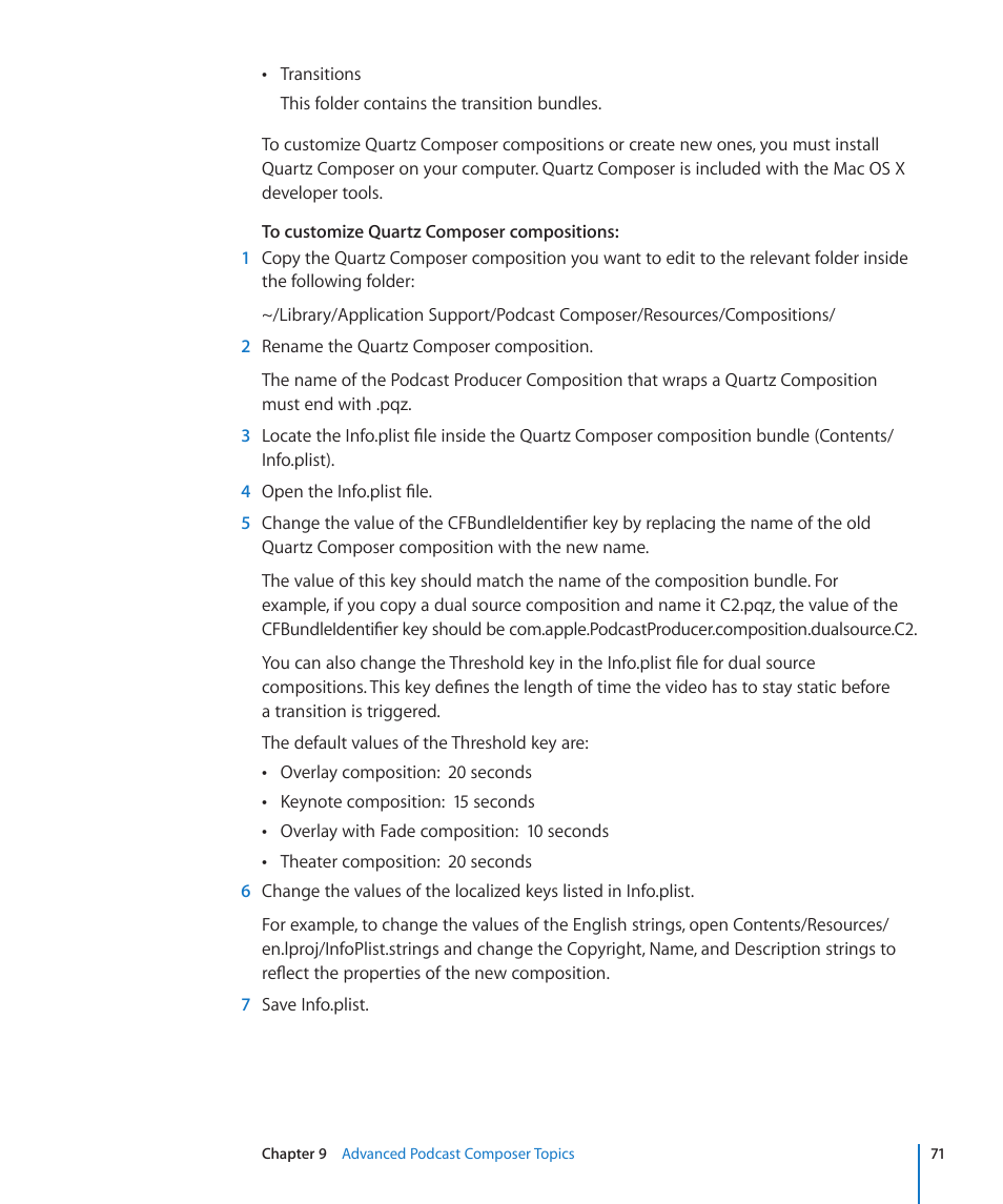 Apple Mac OS X Server v10.6 User Manual | Page 71 / 76
