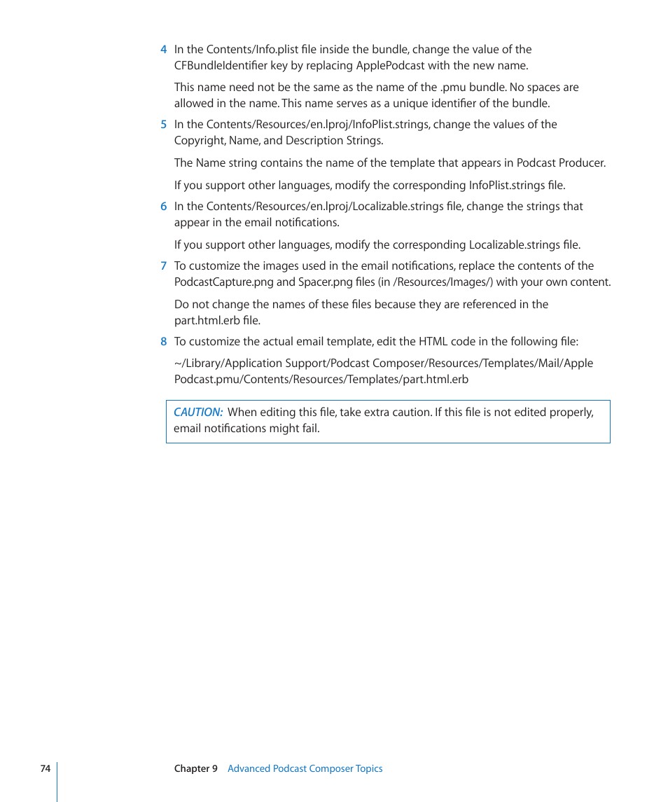 Apple Mac OS X Server v10.6 User Manual | Page 74 / 76