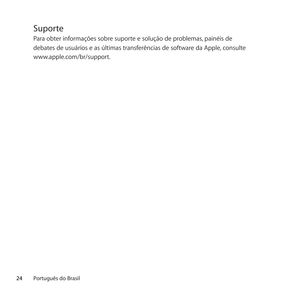 Suporte | Apple Mouse User Manual | Page 24 / 28