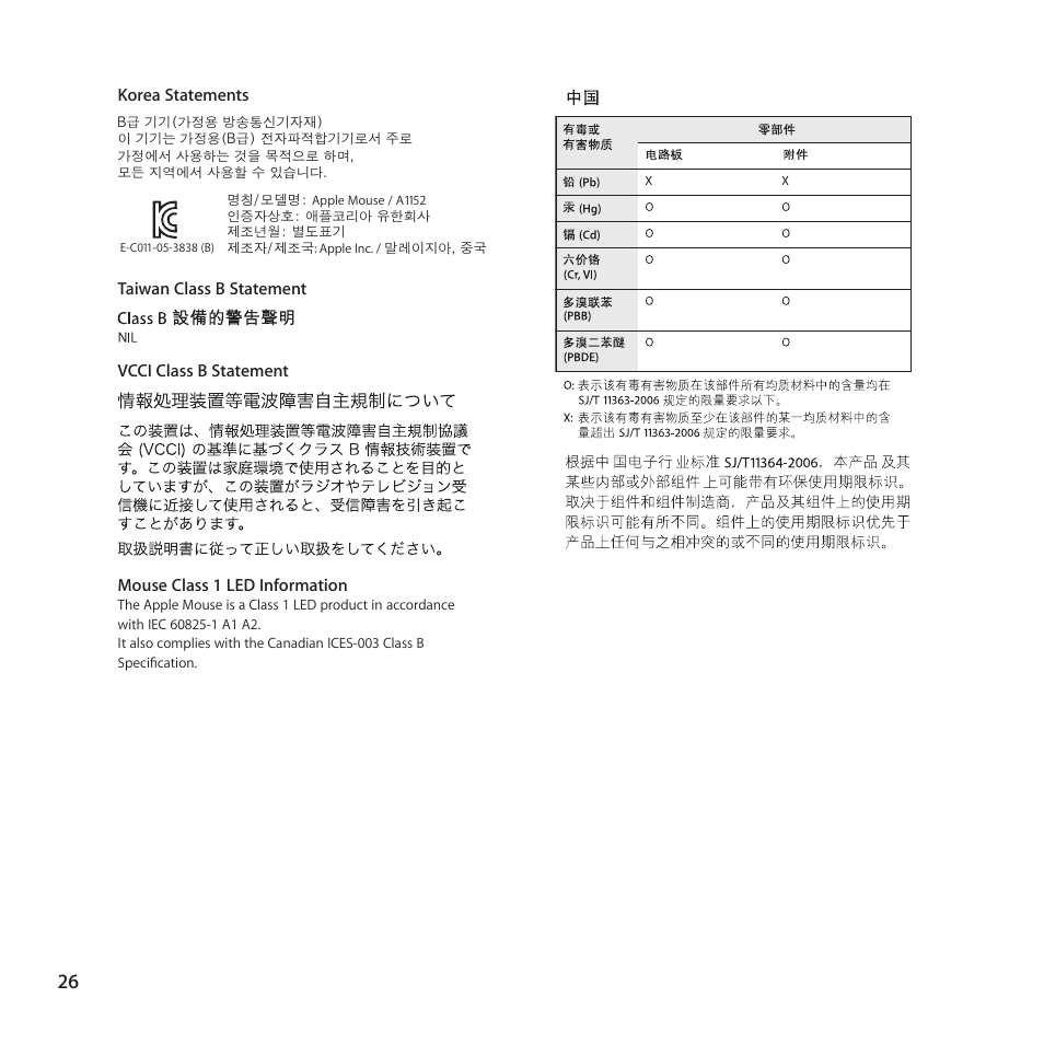 Apple Mouse User Manual | Page 26 / 28