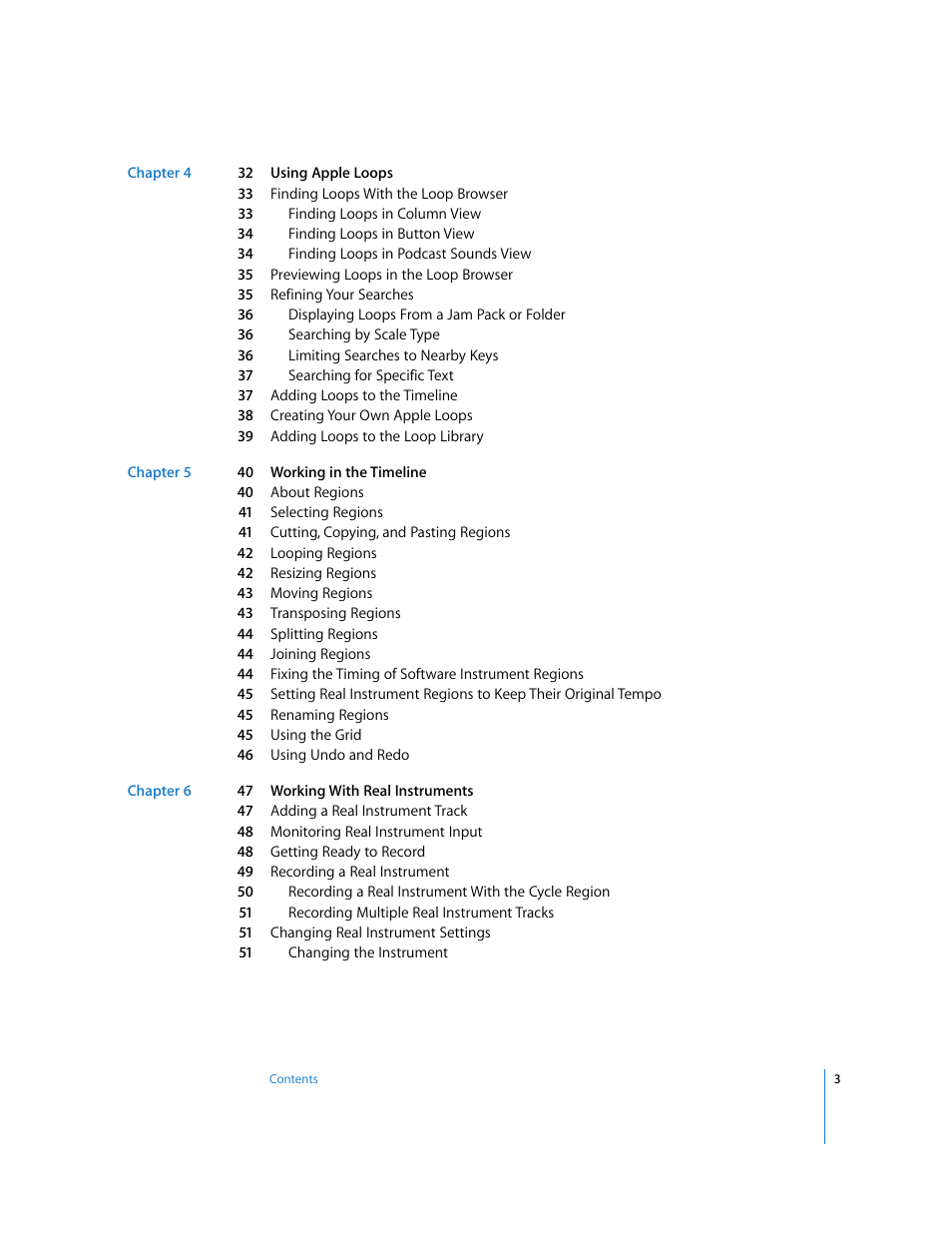 Apple GarageBand 3 User Manual | Page 3 / 98