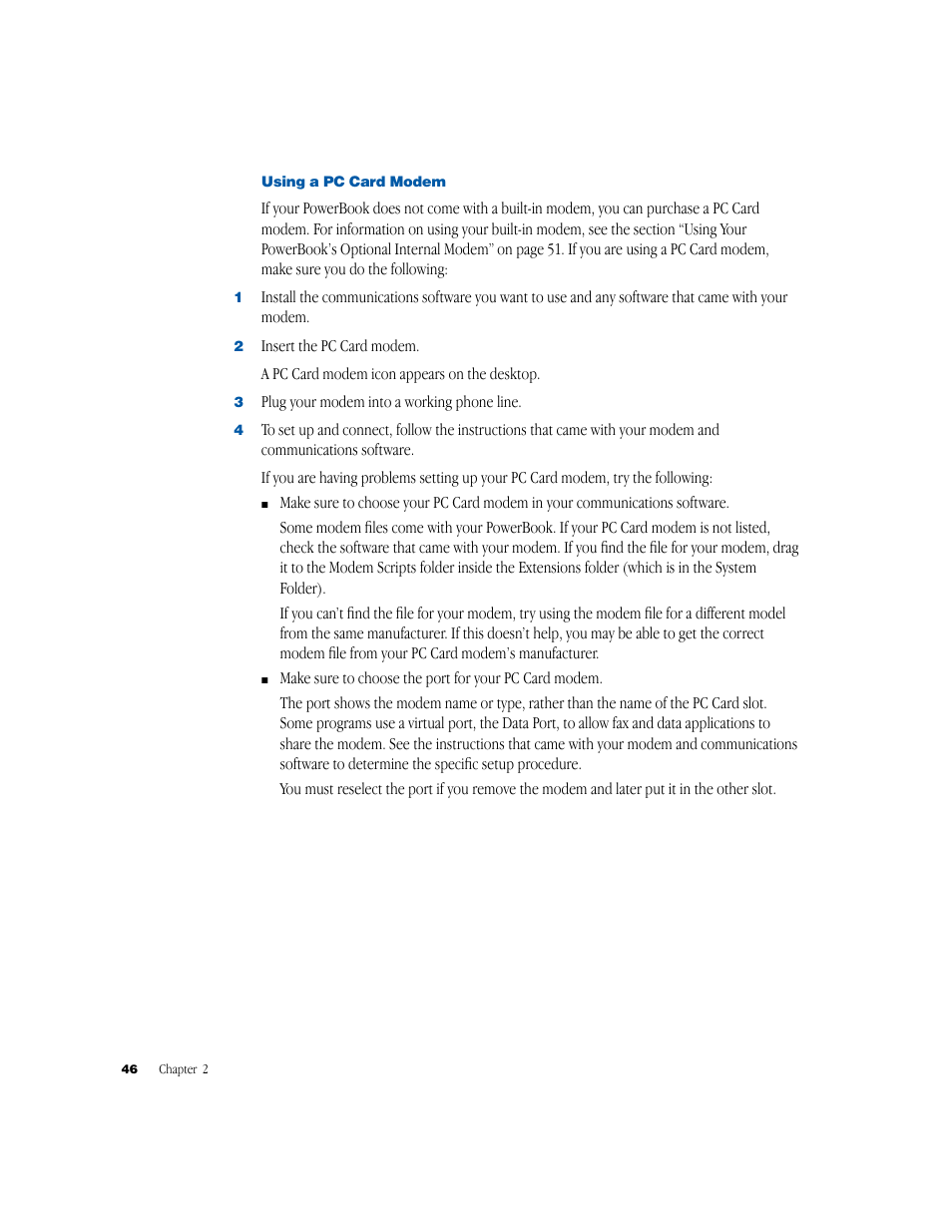 Apple PowerBook G3 User Manual | Page 46 / 94