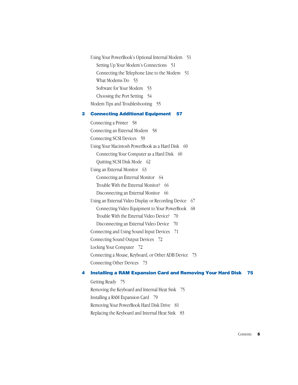 Apple PowerBook G3 User Manual | Page 5 / 94