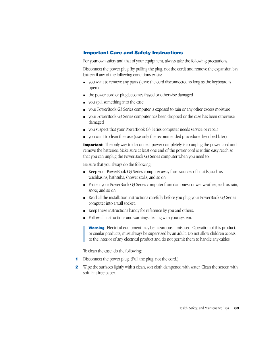 Apple PowerBook G3 User Manual | Page 89 / 94