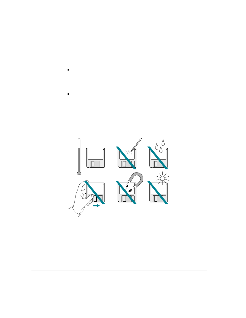 Handling the keyboard, Handling floppy disks | Apple Workgroup Server 8150/110 User Manual | Page 100 / 144