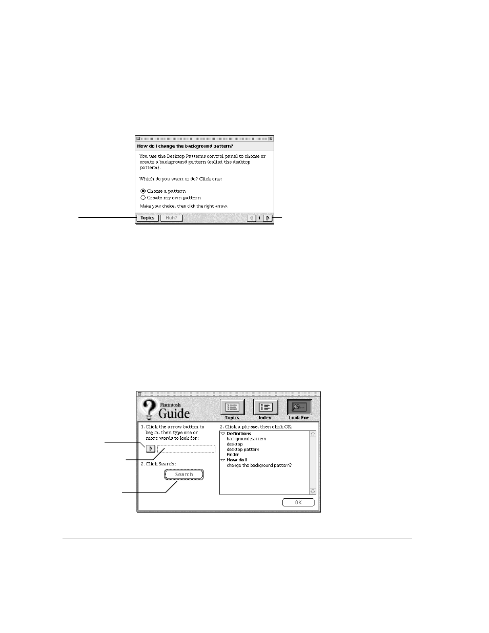 Getting answers with the look for button | Apple Workgroup Server 8150/110 User Manual | Page 116 / 144