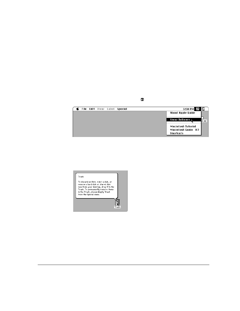 Identifying objects on the screen | Apple Workgroup Server 8150/110 User Manual | Page 119 / 144