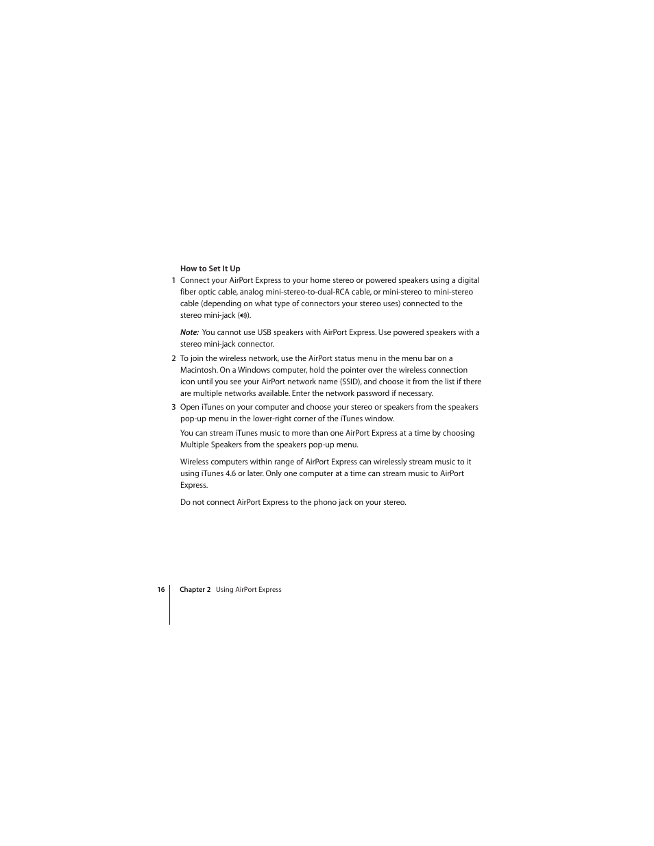 Apple AirPort Express 802.11n (1st Generation) User Manual | Page 16 / 48