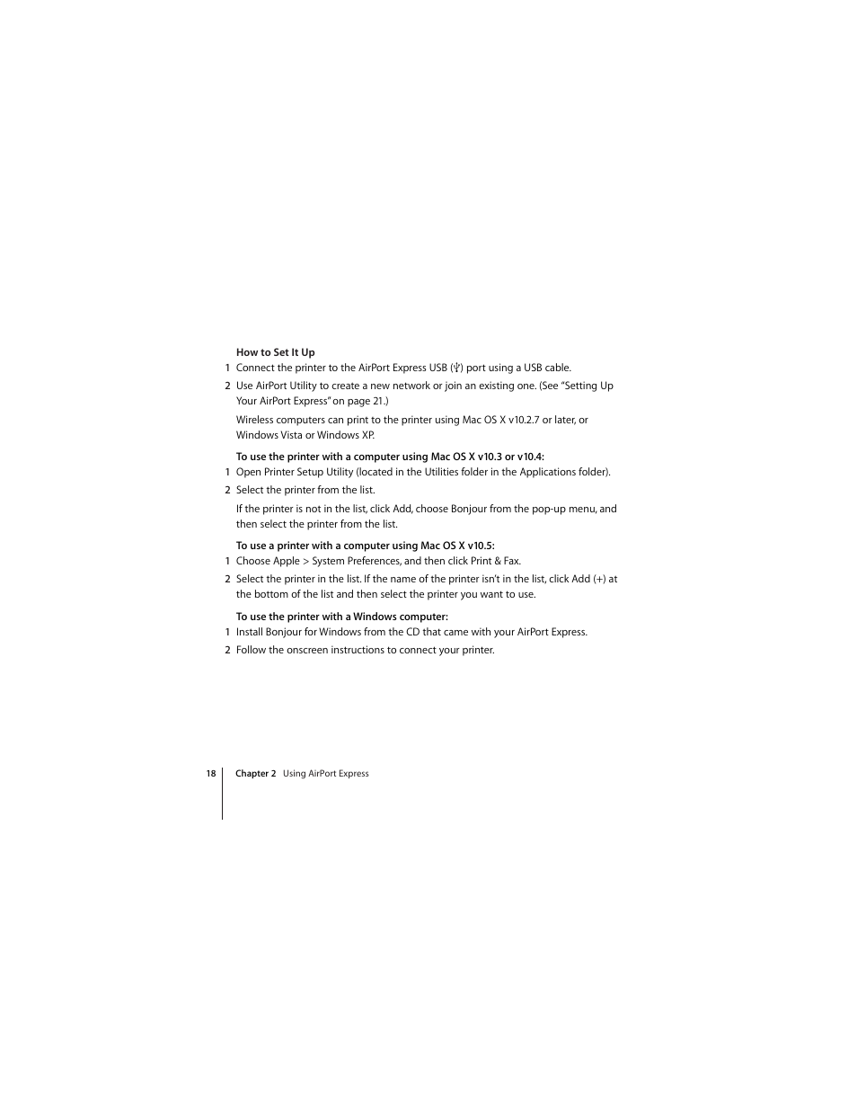 Apple AirPort Express 802.11n (1st Generation) User Manual | Page 18 / 48