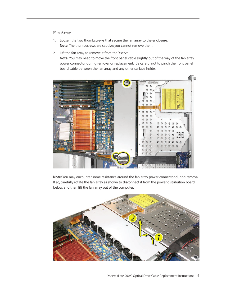 Apple Xserve Intel (Late 2006) DIY Procedure for Optical Drive Cable User Manual | Page 4 / 7